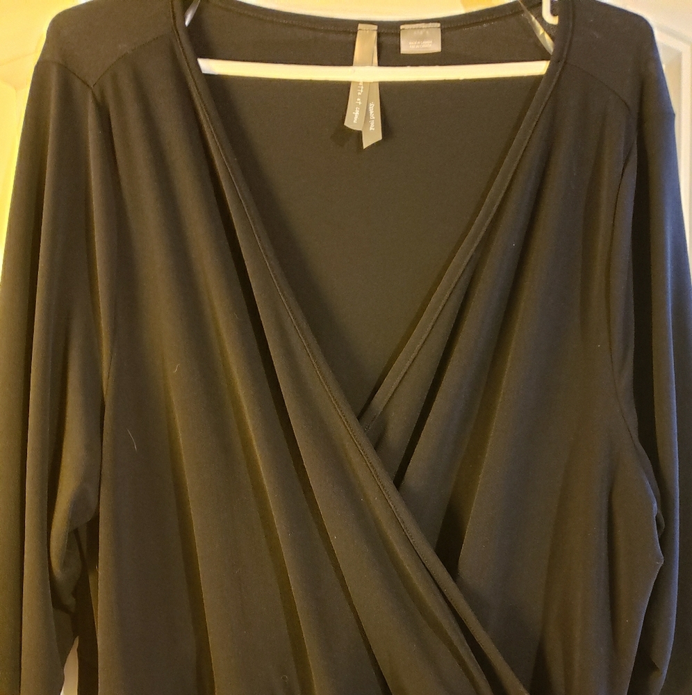 Pennington's black dress